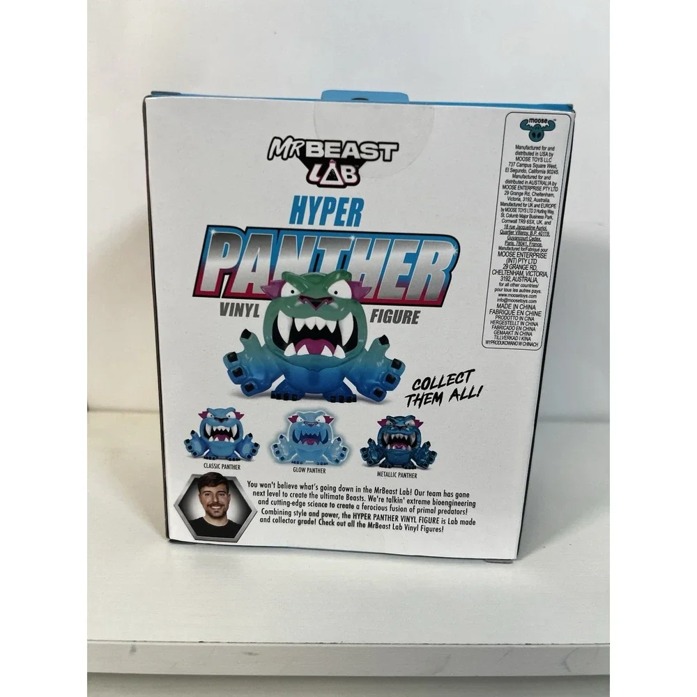 Moose Mr Beast Lab Hyper Panther Vinyl Figure – New In Stock‎ Collectible